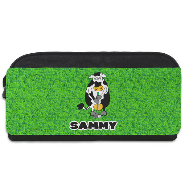 Custom Cow Golfer Shoe Bag (Personalized)
