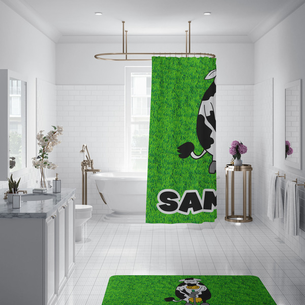 Cow Golfer Shower Curtain - 70"x83"