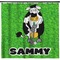 Cow Golfer Shower Curtain (Personalized) (Non-Approval)