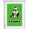 Cow Golfer Single White Cabinet Decal