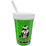 Cow Golfer Sippy Cup with Straw (Personalized)
