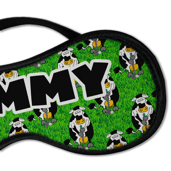 Cow Golfer Sleeping Eye Mask - DETAIL Large