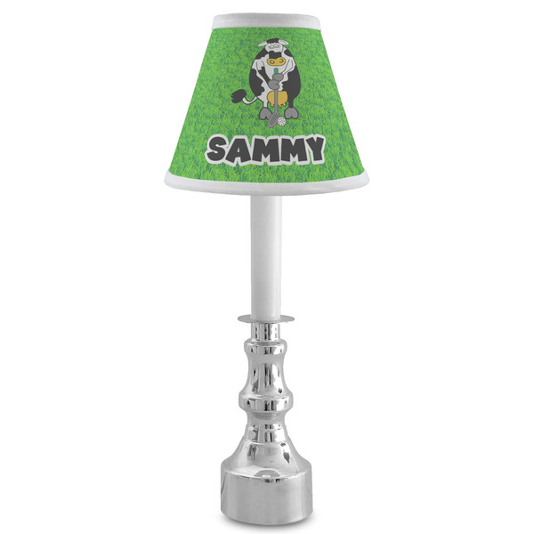 Cow Golfer Small Chandelier Lamp - LIFESTYLE (on candle stick)