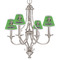 Cow Golfer Small Chandelier Shade - LIFESTYLE (on chandelier)