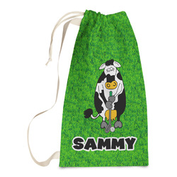 Cow Golfer Laundry Bags - Small (Personalized)
