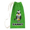 Cow Golfer Small Laundry Bag - Front View