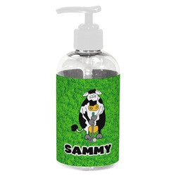 Cow Golfer Plastic Soap / Lotion Dispenser (8 oz - Small - White) (Personalized)