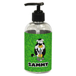 Cow Golfer Plastic Soap / Lotion Dispenser (8 oz - Small - Black) (Personalized)