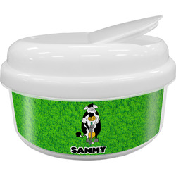 Cow Golfer Snack Container (Personalized)
