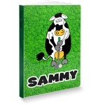 Cow Golfer Softbound Notebook - 5.75" x 8" (Personalized)