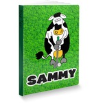 Cow Golfer Softbound Notebook - 7.25" x 10" (Personalized)