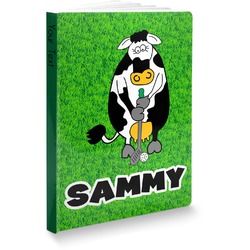 Cow Golfer Softbound Notebook (Personalized)