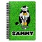 Cow Golfer Spiral Notebook (Personalized)