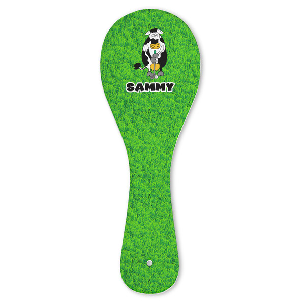 Custom Cow Golfer Ceramic Spoon Rest (Personalized)