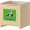 Cow Golfer Square Wall Decal on Wooden Cabinet