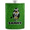 Cow Golfer Stainless Steel Flask (Personalized)