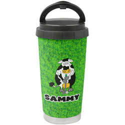 Cow Golfer Stainless Steel Coffee Tumbler (Personalized)