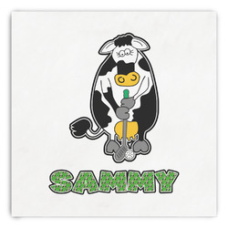 Cow Golfer Paper Dinner Napkins (Personalized)