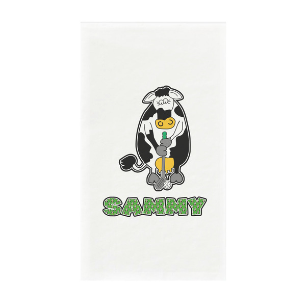 Custom Cow Golfer Guest Paper Towels - Full Color - Standard (Personalized)