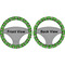 Cow Golfer Steering Wheel Cover- Front and Back