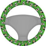Cow Golfer Steering Wheel Cover (Personalized)