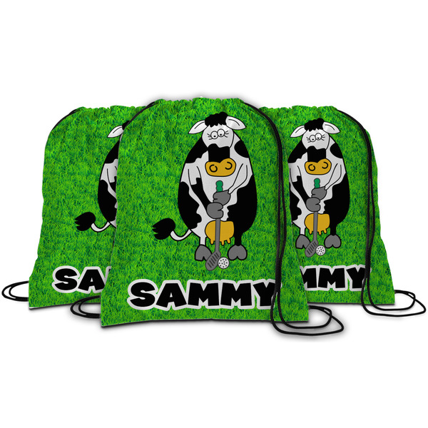 Cow Golfer String Backpack - MAIN