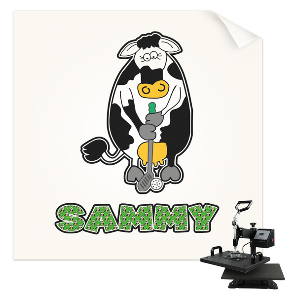 Custom Cow Golfer Sublimation Transfer - Youth / Women (Personalized)