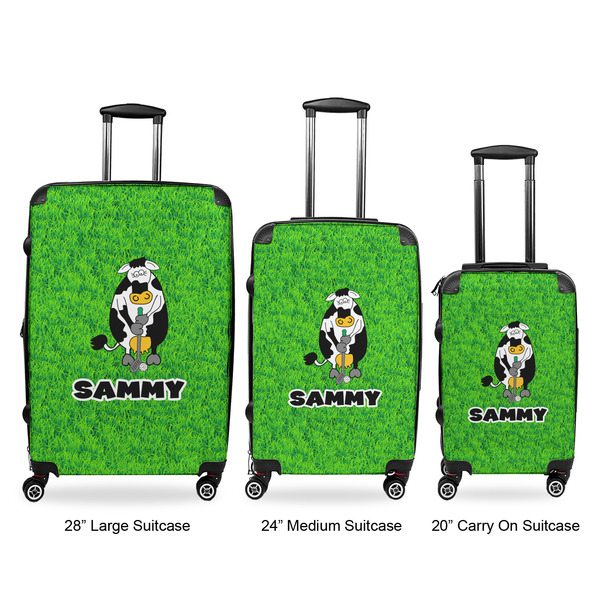 Cow Golfer Suitcase Set 1 - APPROVAL