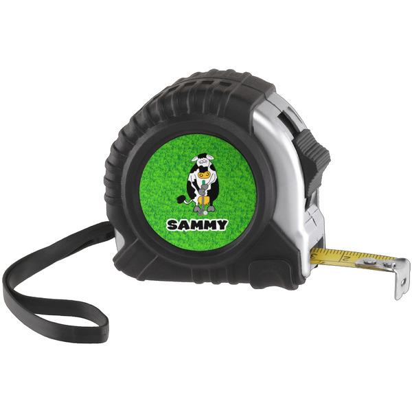 Custom Cow Golfer Tape Measure (25 ft) (Personalized)