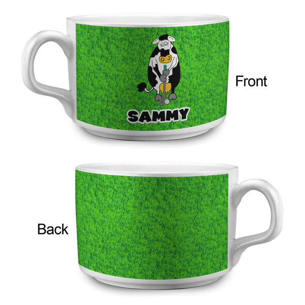 Cow Golfer Tea Cup - Single Apvl
