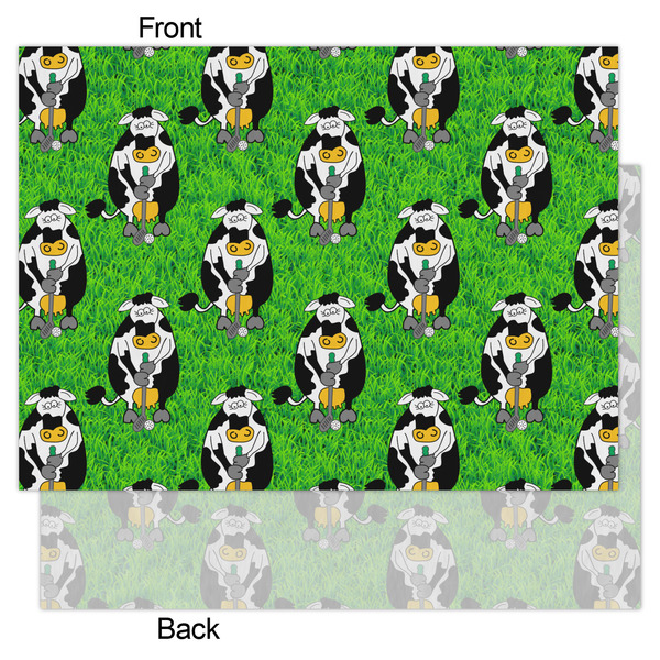 Cow Golfer Tissue Paper - Heavyweight - Large - Front & Back