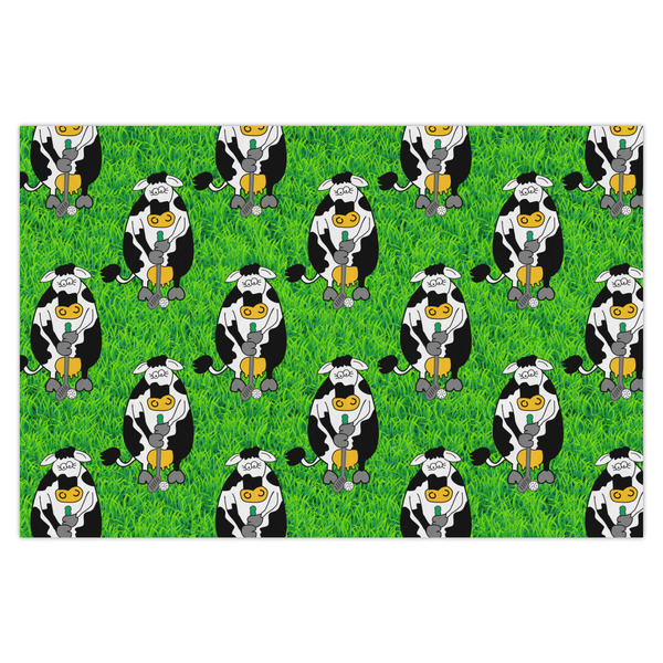 Custom Cow Golfer Tissue Paper Sheets - X-Large - Heavyweight