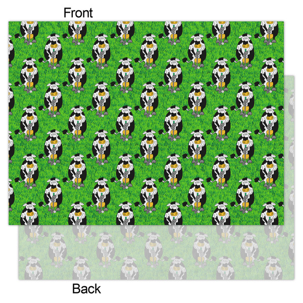 Cow Golfer Tissue Paper - Lightweight - Large - Front & Back