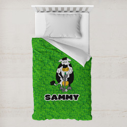 Cow Golfer Toddler Duvet Cover w/ Name or Text