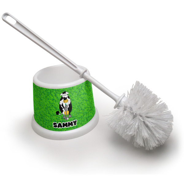 Custom Cow Golfer Toilet Brush (Personalized)