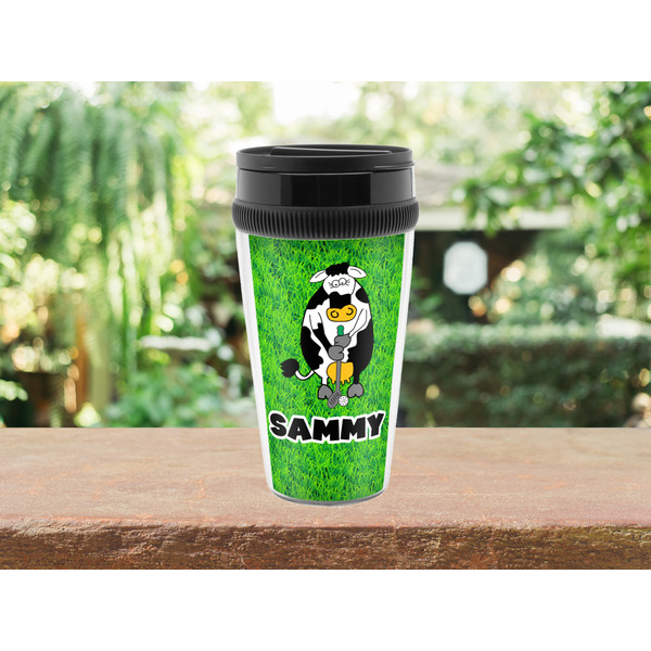 Cow Golfer Travel Mug Lifestyle (Personalized)