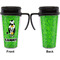 Cow Golfer Travel Mug with Black Handle - Approval