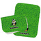 Cow Golfer Burp Cloths - Fleece - Set of 2 w/ Name or Text