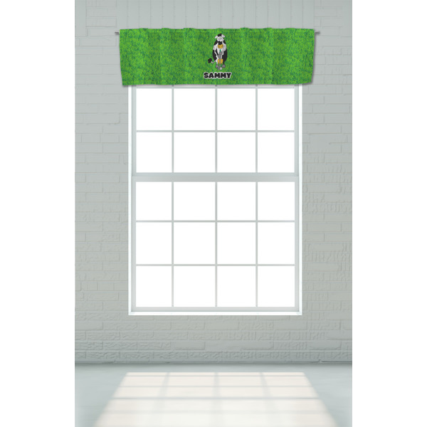 Cow Golfer Valance - On window