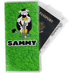 Cow Golfer Travel Document Holder
