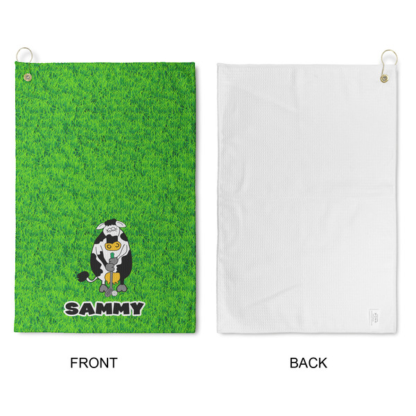Cow Golfer Waffle Weave Golf Towel - Approval