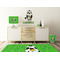 Cow Golfer Wall Graphic Decal Wooden Desk