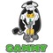Cow Golfer Graphic Decal - Custom Sizes (Personalized)
