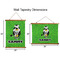 Cow Golfer Wall Hanging Tapestries - Parent/Sizing