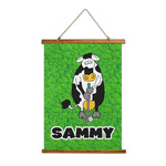 Cow Golfer Wall Hanging Tapestry (Personalized)