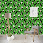 Cow Golfer Wallpaper & Surface Covering (Peel & Stick - Repositionable)