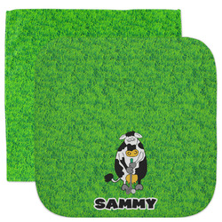 Cow Golfer Facecloth / Wash Cloth (Personalized)