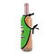 Cow Golfer Wine Bottle Apron - DETAIL WITH CLIP ON NECK