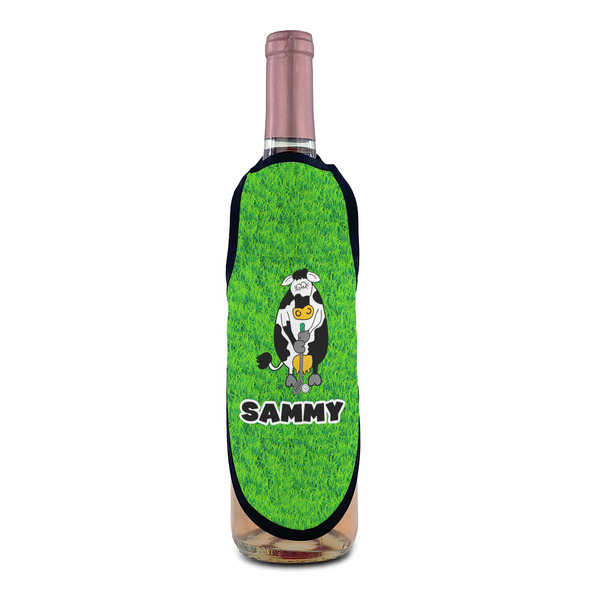 Cow Golfer Wine Bottle Apron - IN CONTEXT