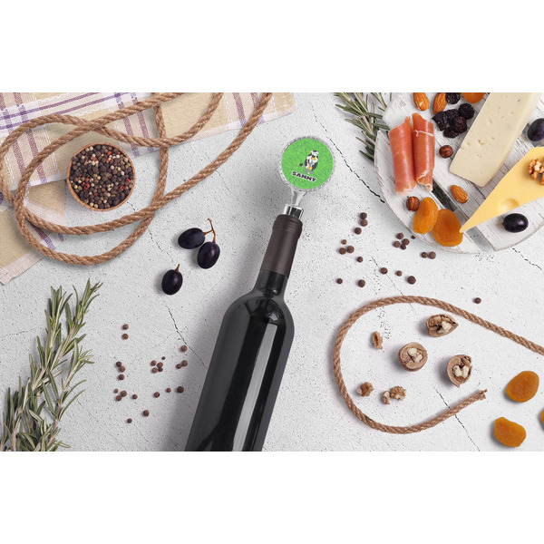 Cow Golfer Wine Bottle Stopper - LIFESTYLE